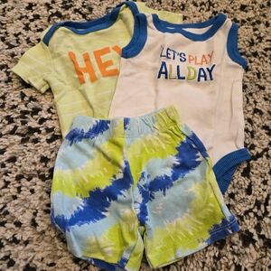 Chick Pea Green and Blue Kids Matching Set